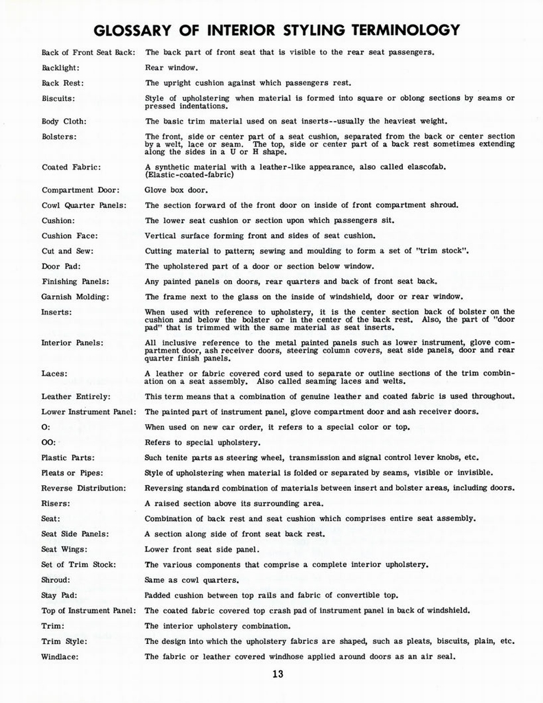 1960 Cadillac Optional Specifications Manual Page 40